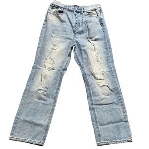 BDG Urban Outfitters Slim Straight Light‎ Wash Ripped Jeans Size 30